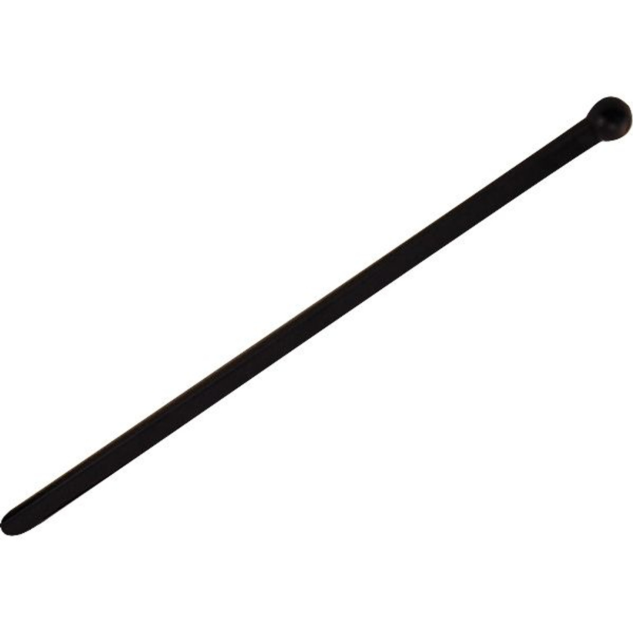 6 Black Flat Plastic Cocktail Stir Rods